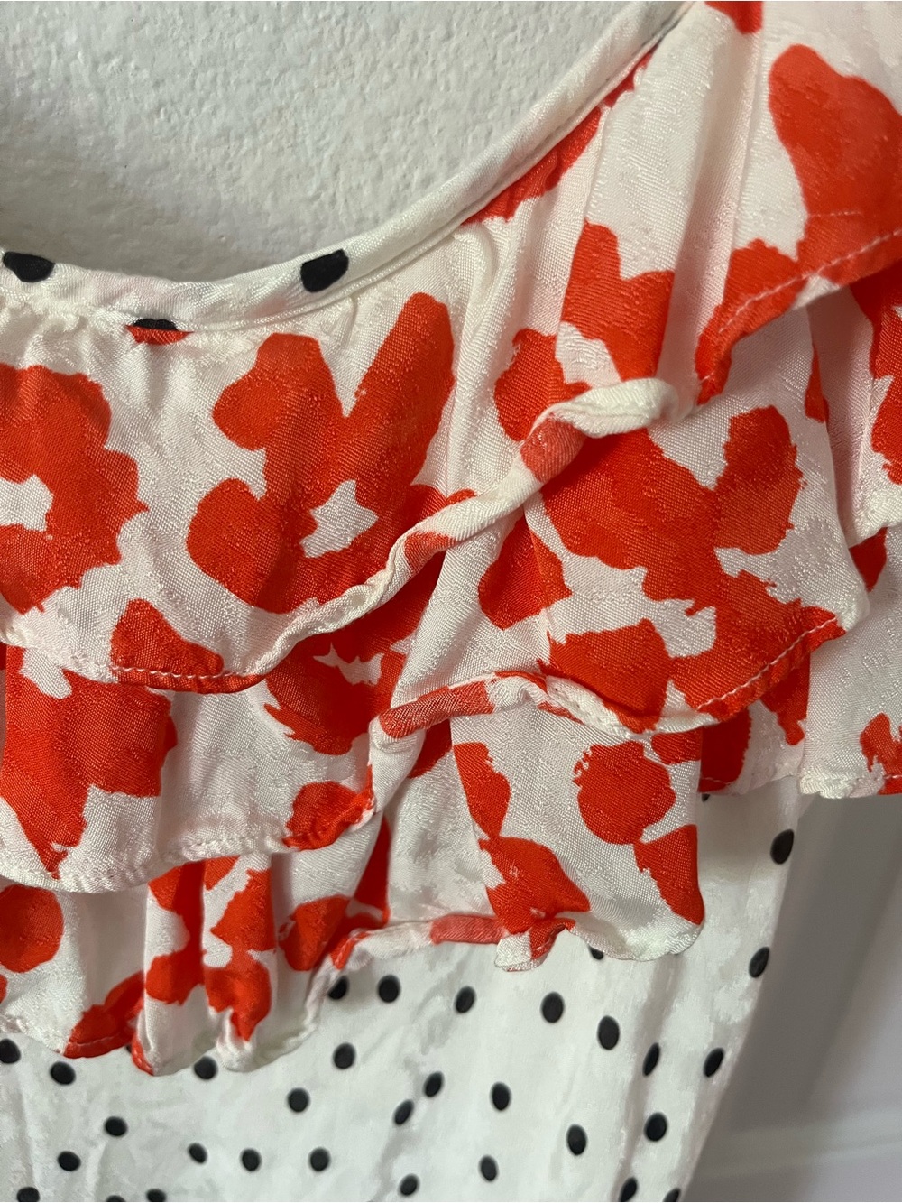 RIXO white and orange maxi dress - Picture 5 of 6